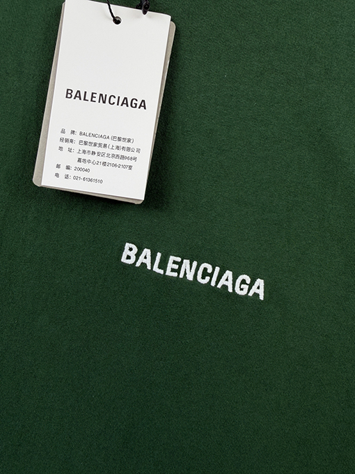 バレンシアガスーパーコピー手描きのグラフィティ刺繍入り半袖Tシャツ