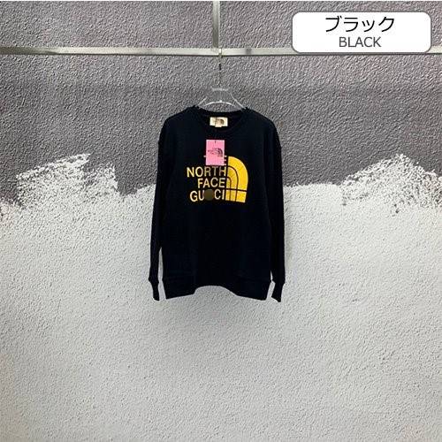 【グッチ】×【ノースフェイス 】メンズ レディース 長袖　スウェットTシャツ   