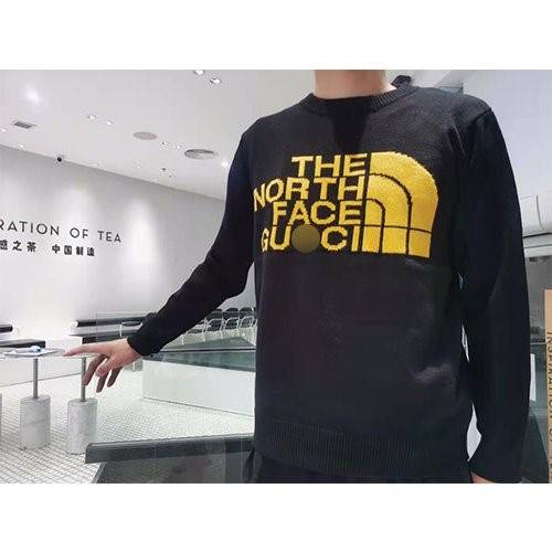 【グッチ】×【ノースフェイス 】メンズ レディース ニット　セーター  