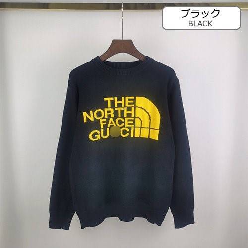 【グッチ】×【ノースフェイス 】メンズ レディース ニット　セーター  