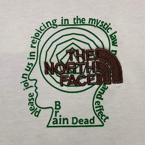 BRAIN DEAD × ノースフェイス メンズ レディース 半袖Tシャツ