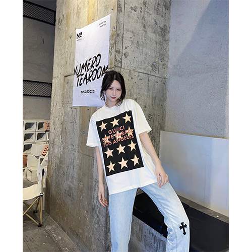【グッチ】メンズ レディース 半袖Tシャツ 