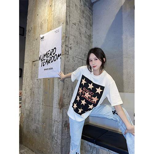 【グッチ】メンズ レディース 半袖Tシャツ 