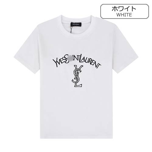 サンローランコピーメンズ レディース 半袖Tシャツ