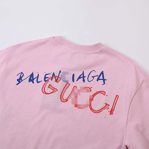 【グッチ】×【バレンシアガ】メンズ レディース 半袖Tシャツ 