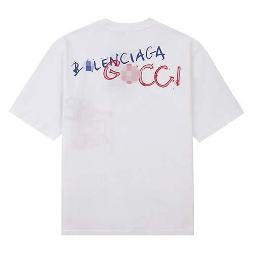 【グッチ】×【バレンシアガ】メンズ レディース 半袖Tシャツ 