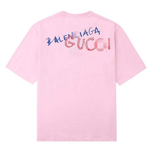 【グッチ】×【バレンシアガ】メンズ レディース 半袖Tシャツ 