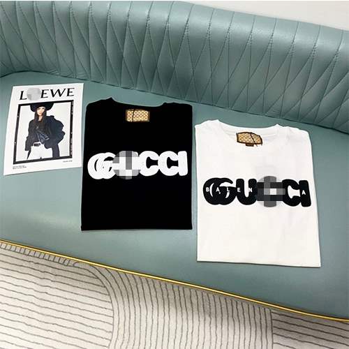 【バレンシアガ】×【グッチ】メンズ レディース 半袖Tシャツ 