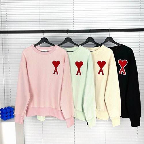 【AMI】メンズ レディース 長袖　スウェットTシャツ    