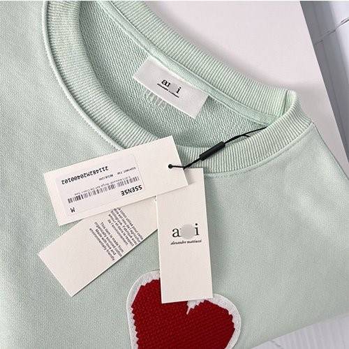 【AMI】メンズ レディース 長袖　スウェットTシャツ    