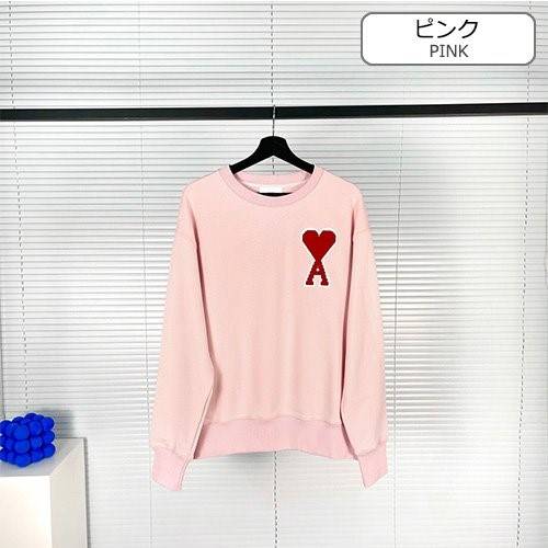 【AMI】メンズ レディース 長袖　スウェットTシャツ    