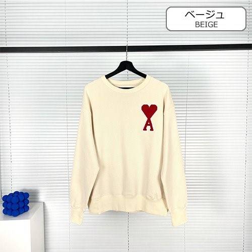 【AMI】メンズ レディース 長袖　スウェットTシャツ    