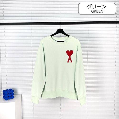 【AMI】メンズ レディース 長袖　スウェットTシャツ    