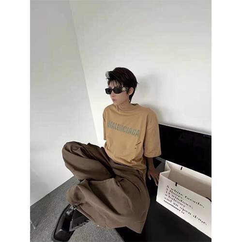 【バレンシアガ】メンズ レディース 半袖Tシャツ 