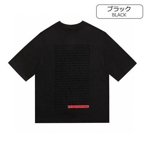 リックオウエンス偽物  メンズ レディース 半袖Tシャツ