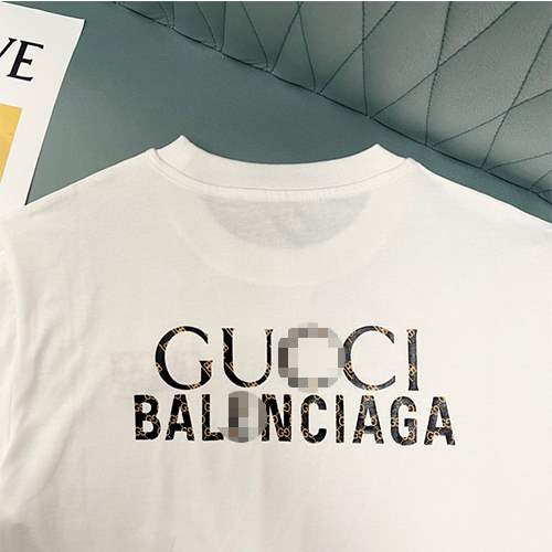 【バレンシアガ】×【グッチ】メンズ レディース 半袖Tシャツ 