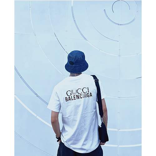 【バレンシアガ】×【グッチ】メンズ レディース 半袖Tシャツ 