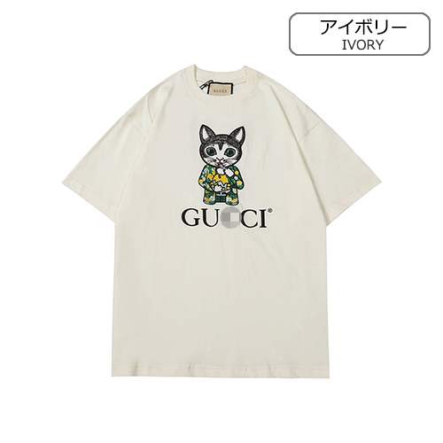【グッチ】メンズ レディース 半袖Tシャツ 