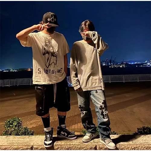 セント マイケル × DENIM TEARS  メンズ レディース 半袖Tシャツ