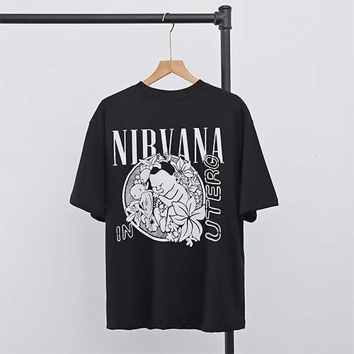 NIRVANAメンズ レディース 半袖Tシャツ