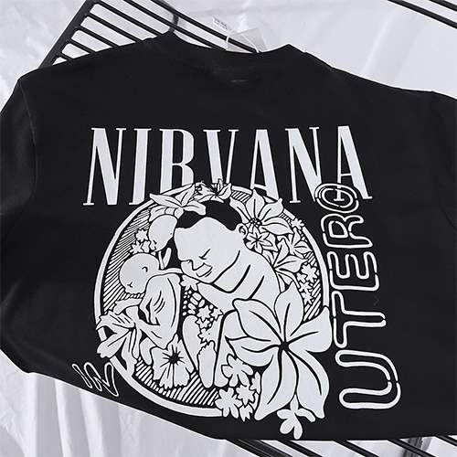 NIRVANAメンズ レディース 半袖Tシャツ