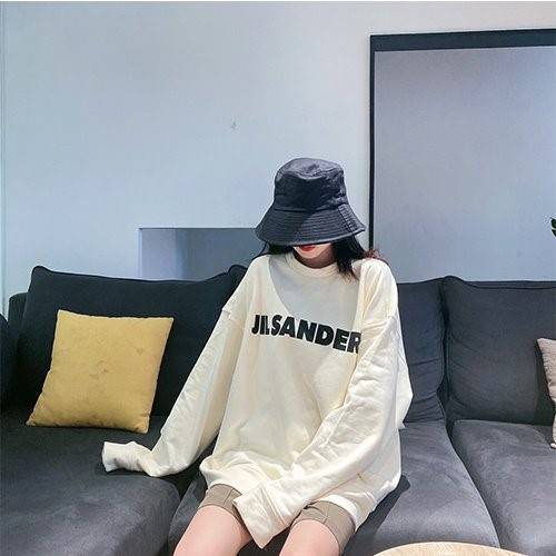 【JIL SANDER】メンズ レディース 長袖　スウェットTシャツ 
