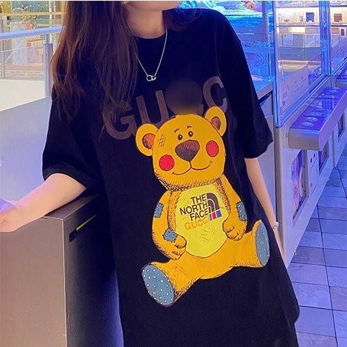 【グッチ】×【ノースフェイス 】メンズ レディース 半袖Tシャツ  