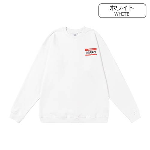 ヴェトモン偽物  メンズ レディース 長袖　スウェットTシャツ