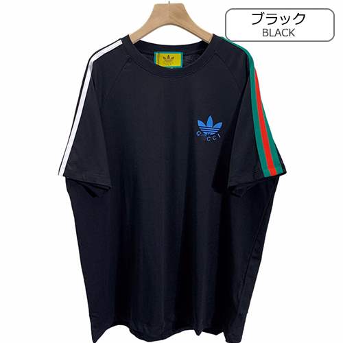 【グッチ】×【アディダス】メンズ レディース 半袖Tシャツ 