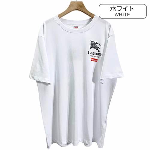 【バーバリー】×【シュプリーム】メンズ レディース 半袖Tシャツ 