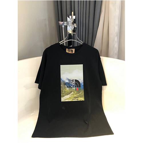 グッチコピー×【ノースフェイス】メンズ レディース 半袖Tシャツ