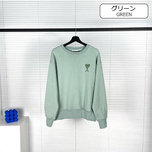 【AMI】メンズ レディース 長袖　スウェットTシャツ    