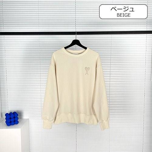 【AMI】メンズ レディース 長袖　スウェットTシャツ    