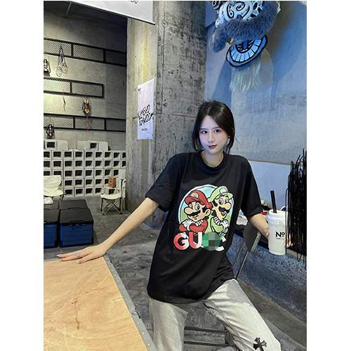 【グッチ】メンズ レディース 半袖Tシャツ 