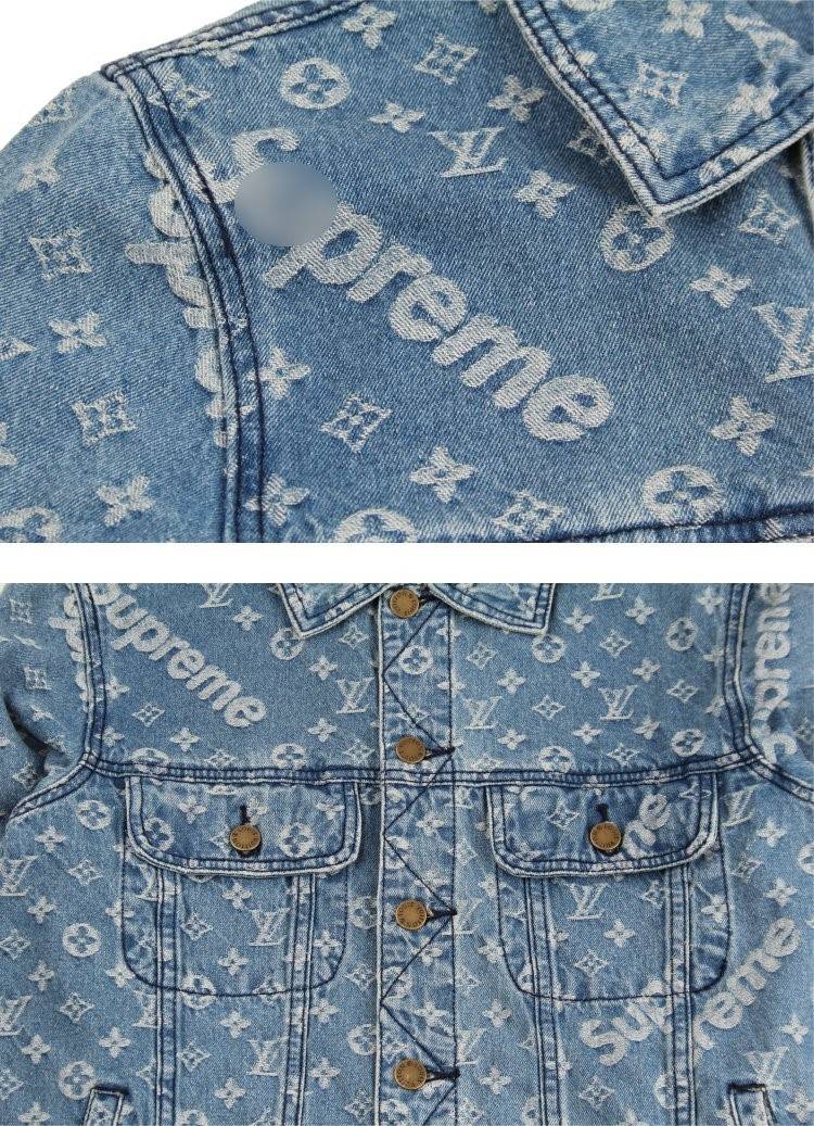 【ルイヴ*トン L*uis Vuitt*n】× 【シュプリーム S*PREME】　秋冬 ジャケット　アウター　メンズファッション   