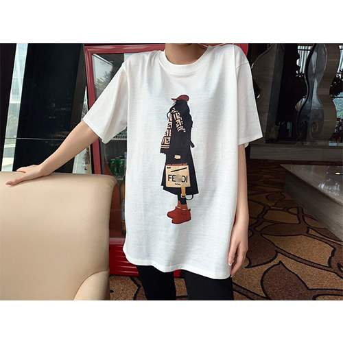 【フェンディ】メンズ レディース 半袖Tシャツ 