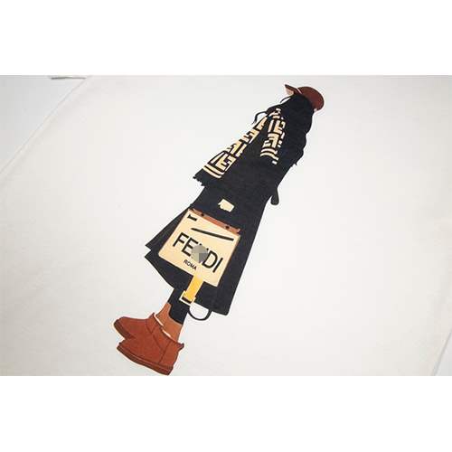 【フェンディ】メンズ レディース 半袖Tシャツ 