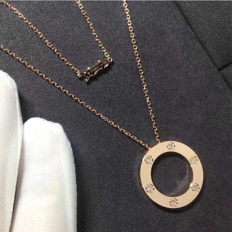 カルティエコピー18Kゴールド+南アフリカダイヤモンドネックレス アクセサリー