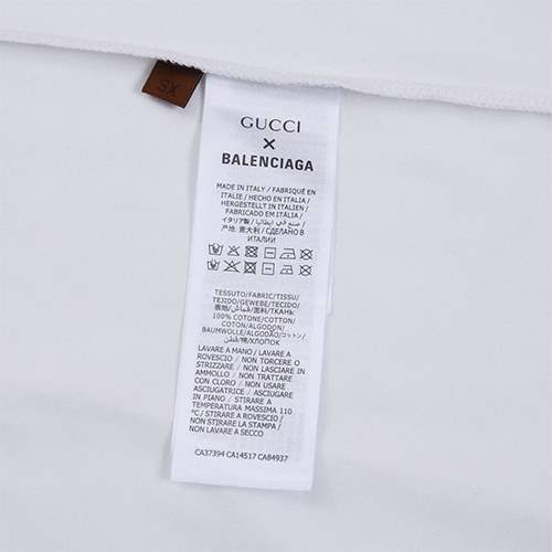 【グッチ】×【バレンシアガ】メンズ レディース 半袖Tシャツ 