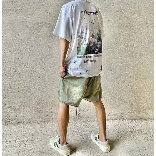 【ASKYUSELF】メンズ レディース 半袖Tシャツ 