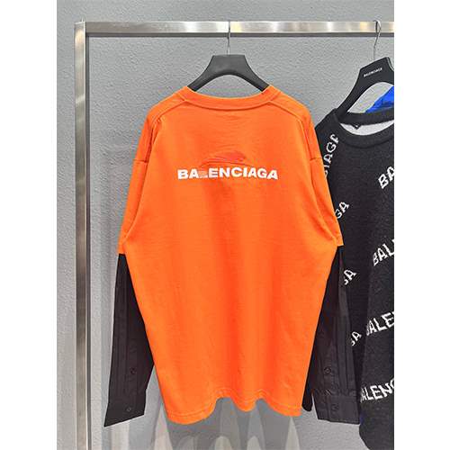 バレンシアガ 偽物  メンズ レディース 長袖Tシャツ