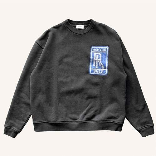 アスクユアセルフ 偽物メンズ レディース 長袖　スウェットTシャツ