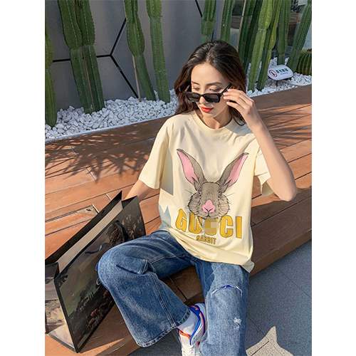 【グッチ】メンズ レディース 半袖Tシャツ 