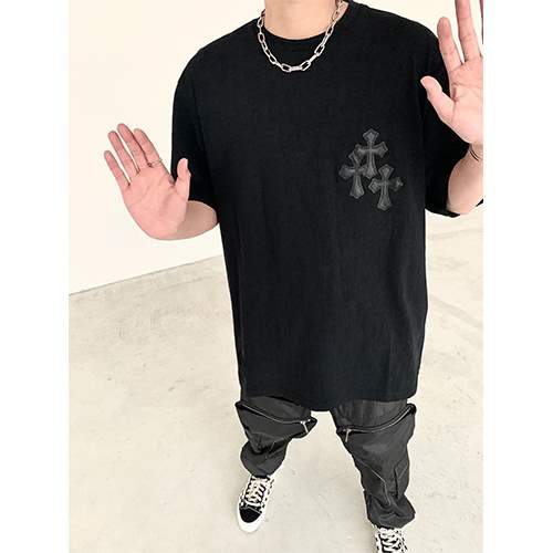 クロムハーツ偽物 メンズ レディース 半袖Tシャツ