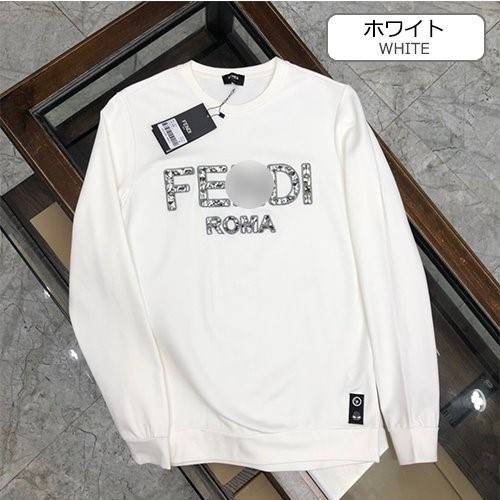 【フェンディ】メンズ レディース 長袖　スウェットTシャツ  