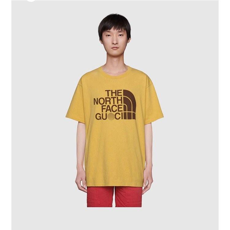 【グッチ】×【ノースフェイス 】高品質 メンズ レディース 半袖Tシャツ 
