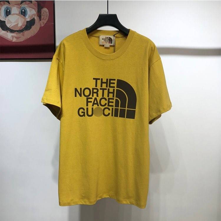 【グッチ】×【ノースフェイス 】高品質 メンズ レディース 半袖Tシャツ 