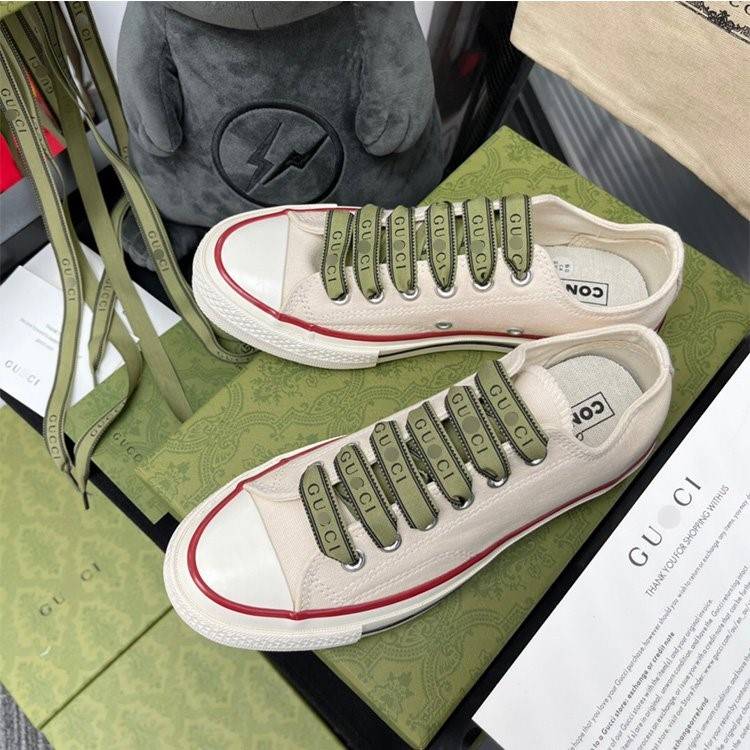 【グッチ】×【CONVERSE】高品質 メンズ レディース  スニーカー  