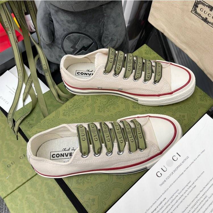 【グッチ】×【CONVERSE】高品質 メンズ レディース  スニーカー  