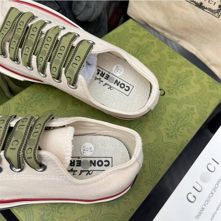 【グッチ】×【CONVERSE】高品質 メンズ レディース  スニーカー  